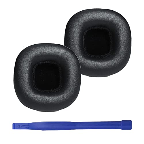 Adhiper MID ANC Protein-Leder-Ohrpolster Noise Cancelling Pads Kopfhörer-Ohrenschützer Ersatzteile kompatibel mit Marshall MID ANC Bluetooth-Kopfhörern (Schwarz) von Adhiper