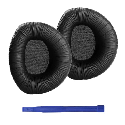 Adhiper RS ​​170 HDR 170 Ersatz Ohrpolster kompatibel mit RS160 RS170 RS180 HDR160 HDR170 HDR180 Kopfhörer,Ohrpolster aus weichem, knitterigem Leder und Memory-Schaum (Faltiges Leder) von Adhiper