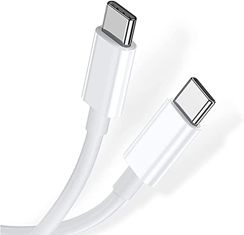 Adhiper USB-C auf USB-C Kabel 60W 20V/3A Schnellladekabel kompatibel mit Dell XPS12/13/15, Latitude,Venue 8/10 pro,Latitude-7212 Rugged,Inspiron,Vostro14/15,G5/G7 usw.(1m/Weiß) von Adhiper