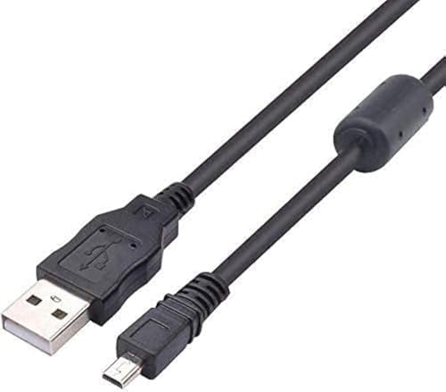 Adhiper W710 Ersatz-USB-Kabel Datenkabel Synchronisierungskabel 8-polig kompatibel für Sony Cybershot Cyber-Shot DSCW370/DSCW800/ DSCW830/ DSC-H200/ DSC-H300(1M/Schwarz) von Adhiper
