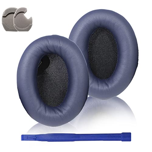 Adhiper WH-1000XM4 Ohrpolster, Kompatibel mit Sony WH-1000XM4 kabellose Kopfhörer Ohrpolster, Headset Ohrpolster Ersatzteile, Ohrmuscheln, Reparaturteile (Blau) von Adhiper