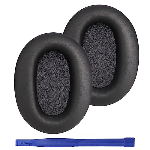 Adhiper WH-CH 720N Ohrpolster kompatibel mit Sony WH-CH 710N CH 710N,CH 720,CH 700, Kopfhörer,Ohrpolster mit Weichen Proteinleder & Memory Schaum(Schwarz) von Adhiper