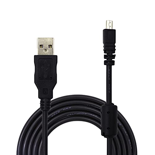 Aiivioll Ersatz-USB-Kabel zur Datensynchronisation, 8-polig, kompatibel für Sony Digitalkamera Cybershot DSCH300 DSCW370 DSCW800 DSCW830 DSC-H200 DSC-H300 DSC-W370 DSC-W800 DSC-W830 (1,5 m) von Adhiper