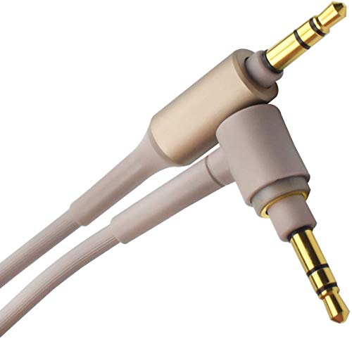 NAOGUNH - Ersatzkabel für Audiokabel kompatibel mit Sony MDR-10R /MDR-1A / MDR-XB950B1 / MDR-1000X / MDR-1ADAC / wh-1000xm3 Ersatz-Audiokabel für kabellosen Kopfhörer (150cm gold) von Adhiper