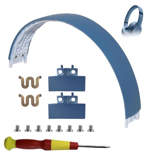 Solo 4 Ersatz-Kopfbügel und Scharnier, Ersatz für Beats Solo 4 Kopfhörer, langlebiges Ersatzteil-Zubehör, Reparatur-Set (Schieferblau) von Adhiper