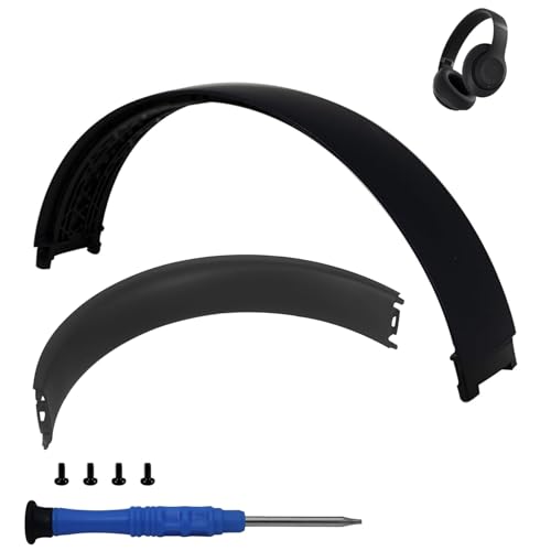 Studio Pro Ersatz-Kopfbügel und Kissen, Ersatz für Beats Studio Pro Kopfhörer, langlebiges Ersatzteil-Zubehör-Reparatur-Set (schwarz) von Adhiper