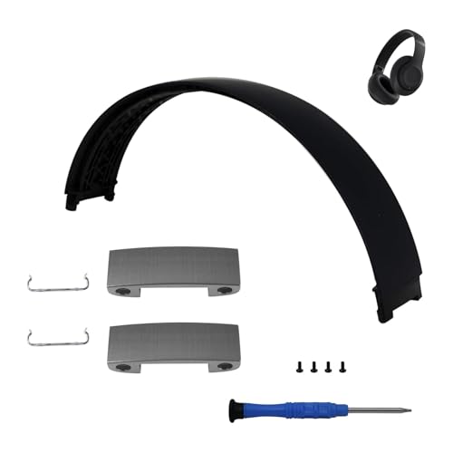 Studio Pro Ersatz-Kopfbügel und Scharnier-Ersatz für Beats Studio Pro Kopfhörer, langlebiges Zubehör-Reparatur-Set (schwarz) von Adhiper
