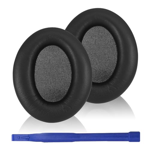 WH-1000XM3 Ersatz-Ohrpolster, weiche Protein-Leder-Ohrpolster für Sony WH-1000XM3 (WH1000XM3) Kopfhörer mit Geräuschunterdrückung und hochdichtem Mmory-Schaum, zusätzliche Dicke (schwarz) von Adhiper