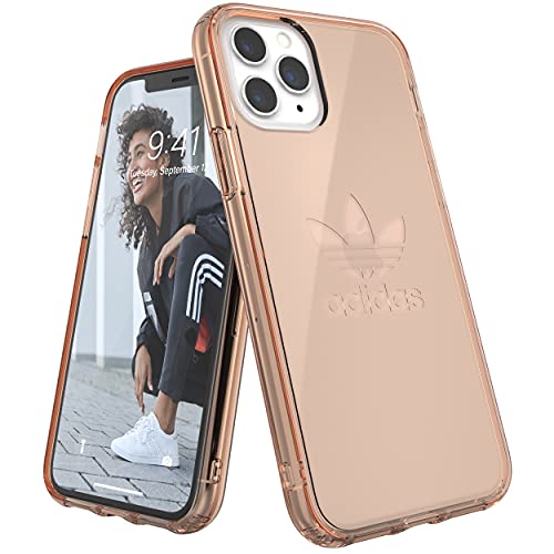 Adidas Originals Kompatibel mit iPhone 11 Pro Hülle, Großes Logo Druck Transparente schützende Handyhülle - Rose Gold von Adidas