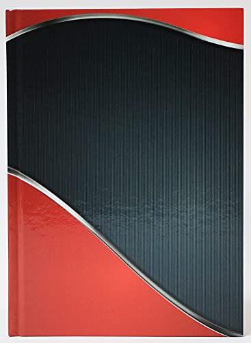 ADINA Kladde Notizbuch A4 liniert 96 Blatt mit festem Deckel starkes Papier 80g/qm (Design 2, 1 Stück) von Adina