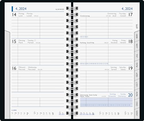 ADINA Taschenkalender (2024 Taschenplaner 1W/2S) Hochformat von Adina
