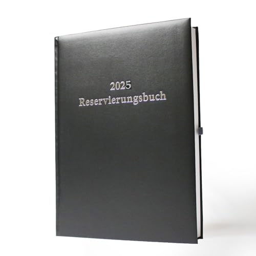 Adina Reservierungsbuch A4 1 Tag auf 1 Seite (2025 schwarz) von Adina