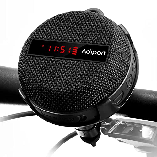 Adiport Fahrrad Bluetooth Lautsprecher,Fahrgeschwindigkeit,Akkuleistung und Zeitanzeige,tragbarer drahtloser Fahrradlautsprecher,satter Bass und lauter Sound,wasserdicht für Outdoor Radfahren Wandern Adiport Fahrrad Bluetooth Lautsprecher,Fahrgeschwindigkeit,Akkuleistung und Zeitanzeige,tragbarer drahtloser Fahrradlautsprecher,satter Bass und lauter Sound,wasserdicht für Outdoor Radfahren Wandern von Adiport