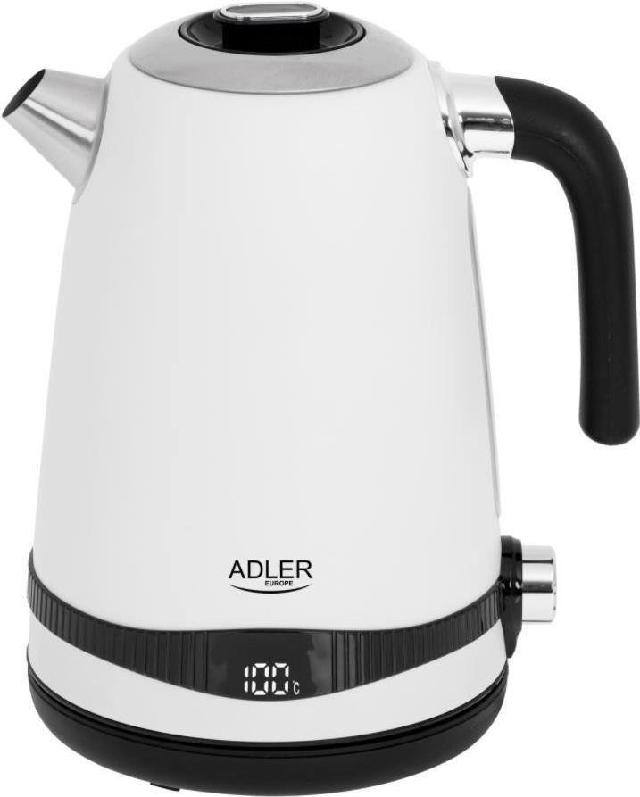 Adler AD 1295w Wasserkocher 1,7 l Weiß (AD 1295w) von Adler
