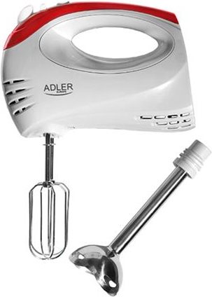 Adler AD 4212 - Handmixer - Rot - Weiß - Schlagen - Mischung - 300 W - Kunststoff - Edelstahl (AD 4212) von Adler