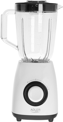 Adler Mixer mit Behälter AD 4085 Tischgerät, 1000 W, Schüsselmaterial Kunststoff, Behälterinhalt 1,5 l, Weiß (AD 4085) von Adler