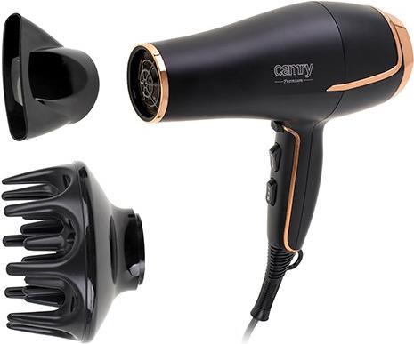Camry CR 2255 Haartrockner Schwarz, Gold 2000 W (CR 2255) von Adler