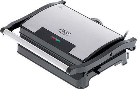 Sandwichmaker Adler Elektrogrill AD 3052 Tisch, 1200 W, Edelstahl, Antihaft-Grillplatten (AD 3052) von Adler