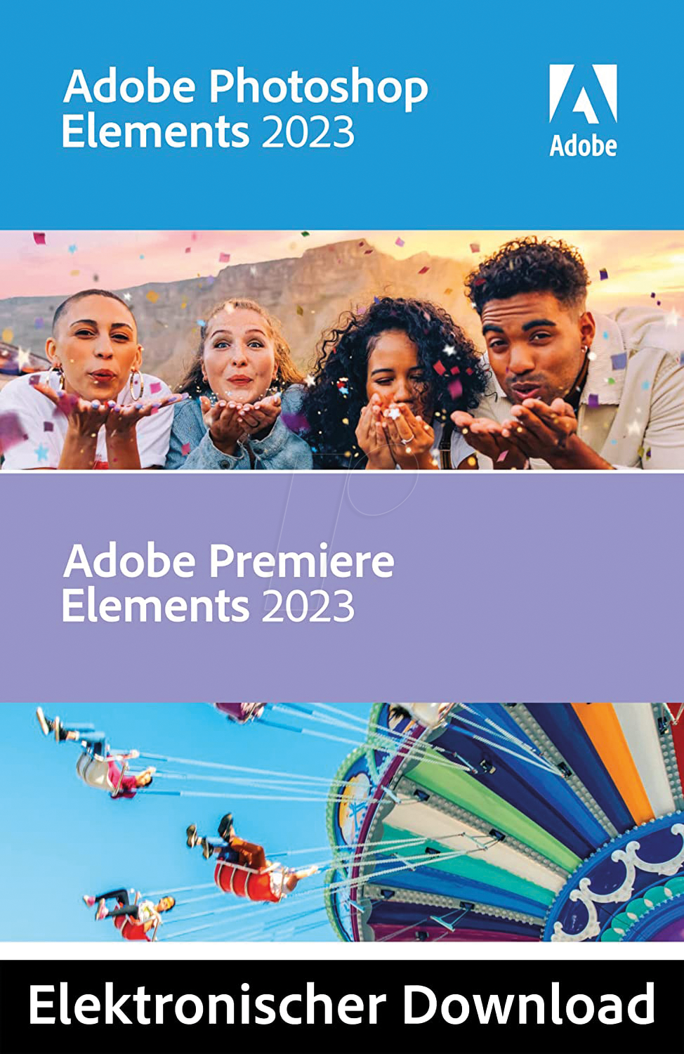 ADOBE 65325694 - Software, Photoshop Elements 2023 & Premiere Elements 2023 von Adobe