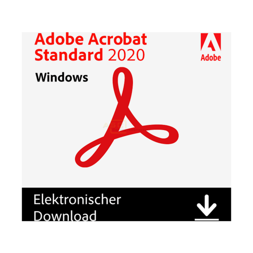 Acrobat Standard 2020 Windows Vollversion ESD inkl. Zweitnutzungsrecht*  1 PC  (ML) von Adobe