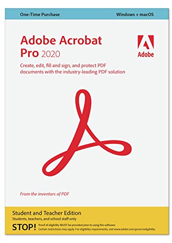 Adobe Acrobat | Pro, Student and Teacher | 1 Benutzer | Mac | Mac Aktivierungscode per Email von Adobe