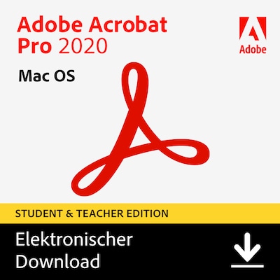 Adobe Acrobat Pro 2020 | Mac | Studenten & Lehrer | Download & Produktschlüssel von Adobe