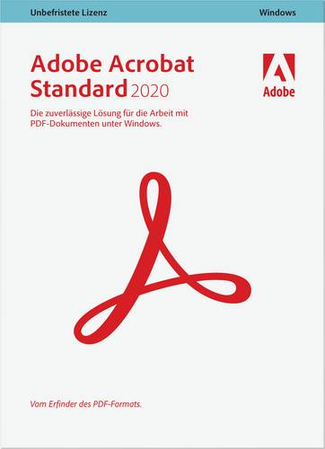 Adobe Acrobat Standard 2020 Vollversion, 1 Lizenz Windows PDF-Software von Adobe