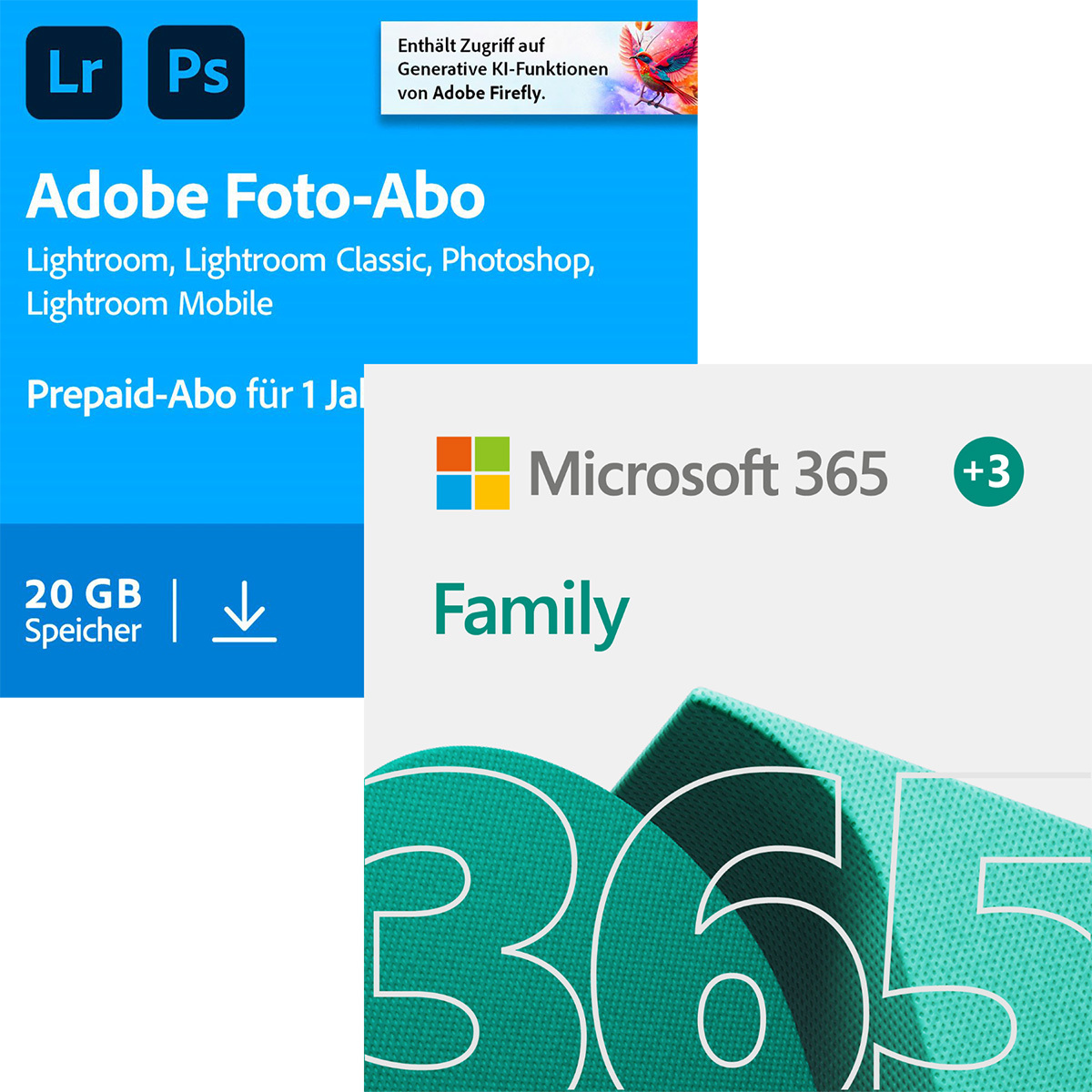 Adobe Creative Cloud Foto-Abo | 1 Jahr | 20GB | PC/Mac | inkl. Microsoft 365 Family [6 User - 12+3 Monate] von Adobe