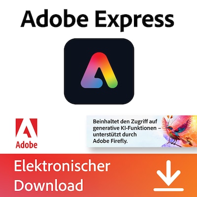 Adobe Express Premium (inkl. 3000 Generative Credits für Firefly-KI) | Download & Key von Adobe