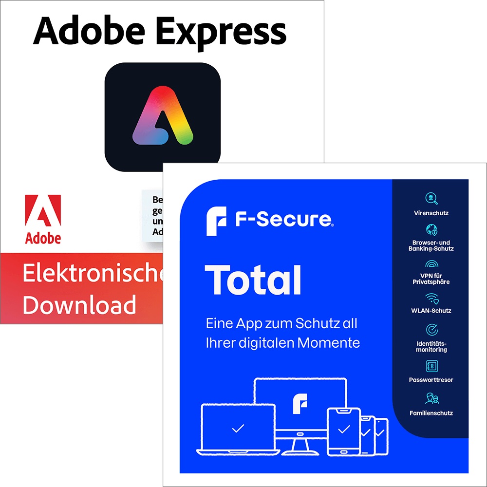 Adobe Express Premium | 1 Jahr | 100GB | Web/iOS/Android | inkl. F-Secure TOTAL [1 Dev - 15 Monate - Vollversion] von Adobe