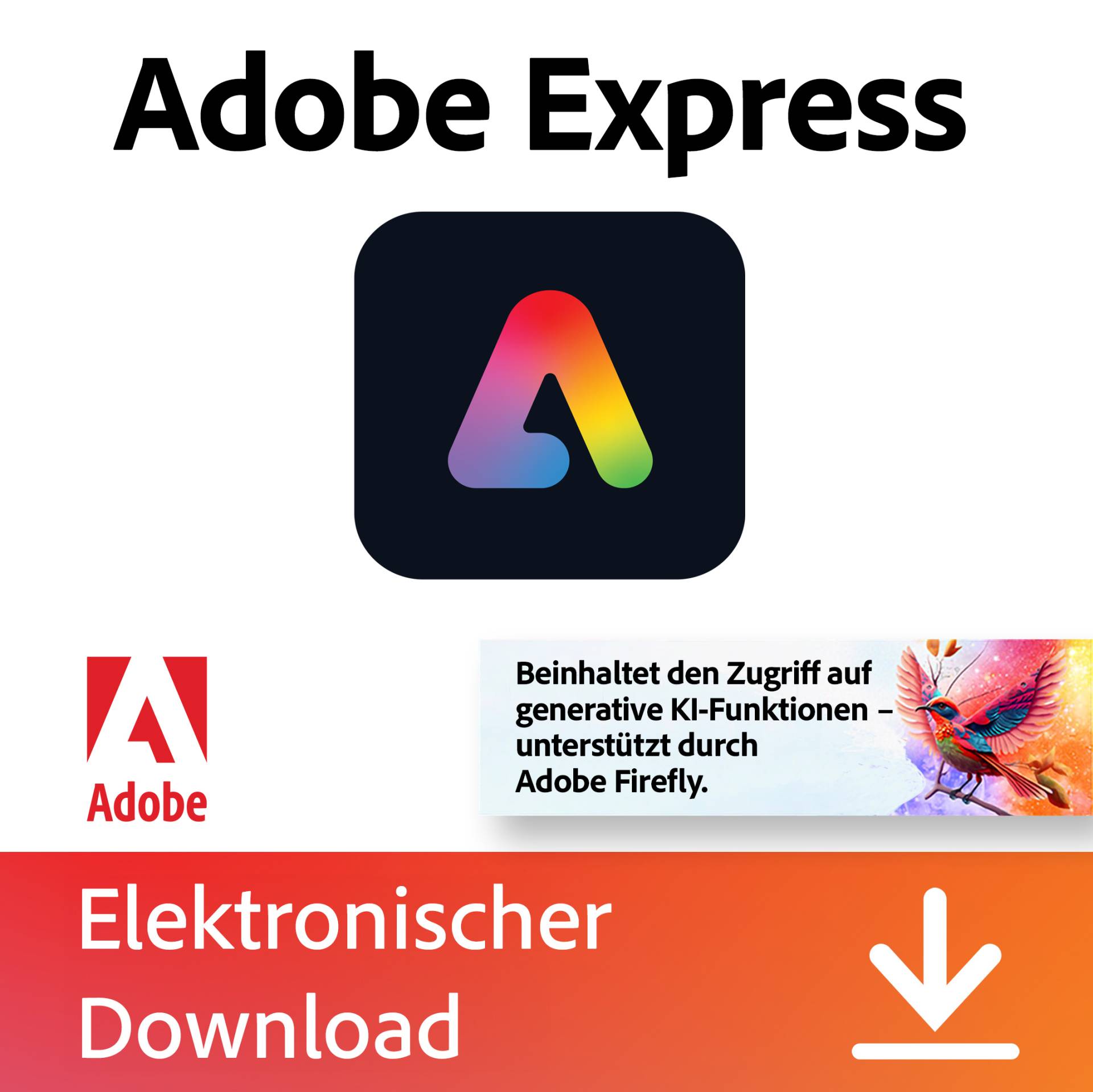 Adobe Express Premium | 1 Jahr | 100GB | Web/iOS/Android von Adobe