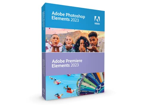 Adobe Photoshop & Premiere Elements 2023|Bundle| 1 Gerät | PC/Mac | unbefristet | Box inkl. Aktivierungscode von Adobe