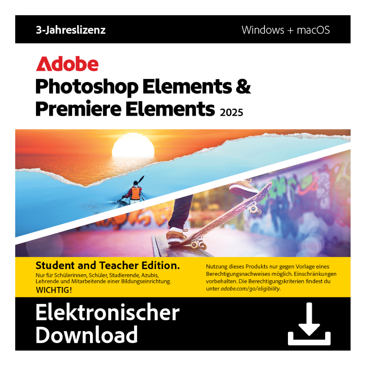 Adobe Photoshop & Premiere Elements 2025 | 3 Jahre Adobe Photoshop & Premiere Elements 2025 | 3 Jahre von Adobe