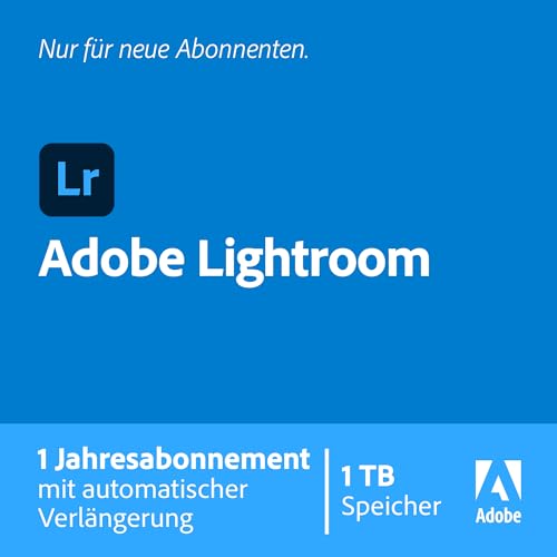 Lightroom | Photo editing and organizing software | 12-month Subscription with auto-renewal | Standard | 12-Monat Abonnement Lightroom | Photo editing and organizing software | 12-month Subscription with auto-renewal | Standard | 12-Monat Abonnement von Adobe