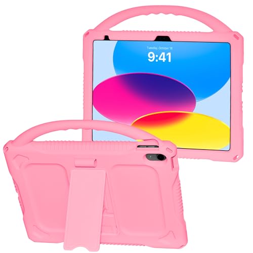 Adocham Kinder-Schutzhülle für iPad (A16), 11. Generation, 27,9 cm (11 Zoll), 2025/10. Generation, 2022, integrierter Standgriff, leicht, stoßfest, Silikon, Kinderschutzhülle für iPad 10. / 11. von Adocham