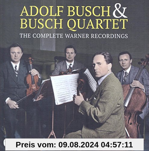 Complete Warner Recordings von Adolf Busch