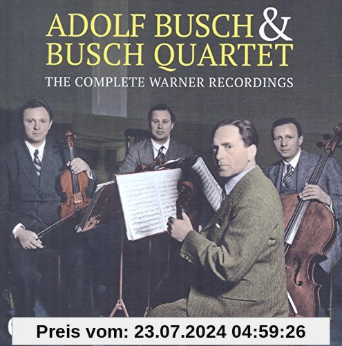 Complete Warner Recordings von Adolf Busch