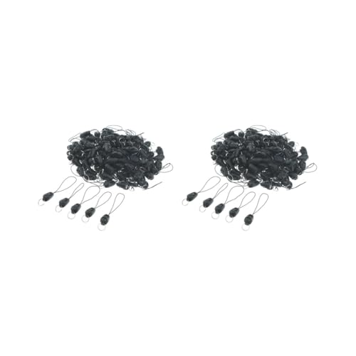 2er-Set, 100 Stück, leichte Mini-Kunststoffschnalle, Schlüsselband für Handyschlüssel von Adoorniequea