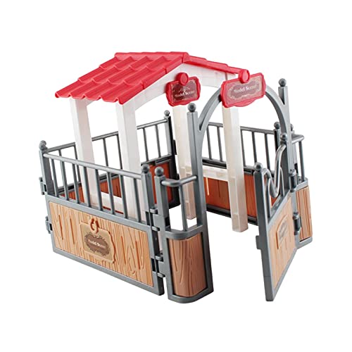 Pferdestall Modell Pferd Corral Fechten Zubehör für Layout Dekoration Braun und Grau Pferdestall Modell Pferd Corral Fechten Zubehör für Layout Dekoration Braun und Grau von Adoorniequea