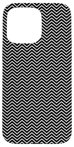 Klassisches, schwarz-weißes Chevron-Muster Hülle für iPhone 15 Pro Max Klassisches, schwarz-weißes Chevron-Muster Hülle für iPhone 15 Pro Max von Adore Cute Designs