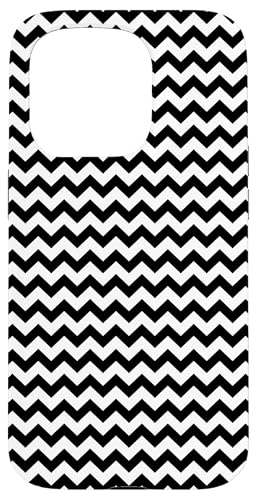 Klassisches, schwarz-weißes Chevron-Muster Hülle für iPhone 15 Pro Klassisches, schwarz-weißes Chevron-Muster Hülle für iPhone 15 Pro von Adore Cute Designs