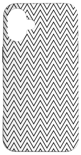 Klassisches, schwarz-weißes Chevron-Muster Hülle für iPhone 16 Plus Klassisches, schwarz-weißes Chevron-Muster Hülle für iPhone 16 Plus von Adore Cute Designs