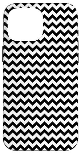 Klassisches, schwarz-weißes Chevron-Muster Hülle für iPhone 16 Pro Max Klassisches, schwarz-weißes Chevron-Muster Hülle für iPhone 16 Pro Max von Adore Cute Designs