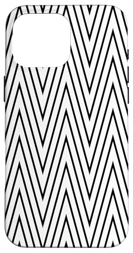 Klassisches, schwarz-weißes Chevron-Muster Hülle für iPhone 16 Pro Max Klassisches, schwarz-weißes Chevron-Muster Hülle für iPhone 16 Pro Max von Adore Cute Designs