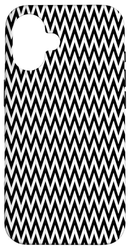 Klassisches, schwarz-weißes Chevron-Muster Hülle für iPhone 16 Klassisches, schwarz-weißes Chevron-Muster Hülle für iPhone 16 von Adore Cute Designs