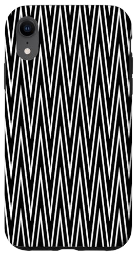 Klassisches, schwarz-weißes Chevron-Muster Hülle für iPhone XR Klassisches, schwarz-weißes Chevron-Muster Hülle für iPhone XR von Adore Cute Designs