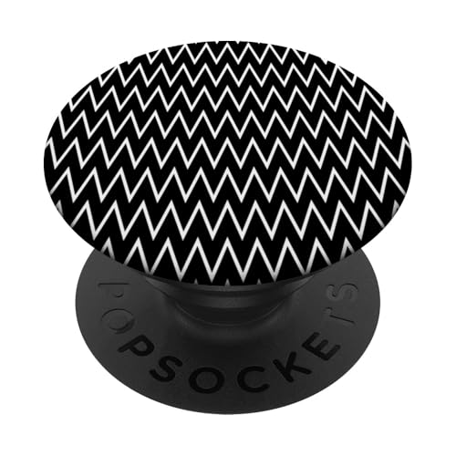Klassisches, schwarz-weißes Chevron-Muster PopSockets Klebender PopGrip Klassisches, schwarz-weißes Chevron-Muster PopSockets Klebender PopGrip von Adore Cute Designs