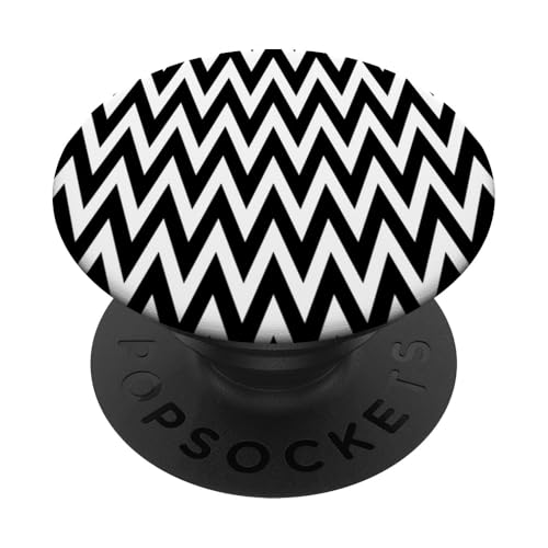 Klassisches, schwarz-weißes Chevron-Muster PopSockets Klebender PopGrip Klassisches, schwarz-weißes Chevron-Muster PopSockets Klebender PopGrip von Adore Cute Designs