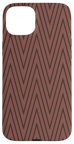 Niedliches, braunes Chevron-Muster Hülle für iPhone 15 Plus Niedliches, braunes Chevron-Muster Hülle für iPhone 15 Plus von Adore Cute Designs
