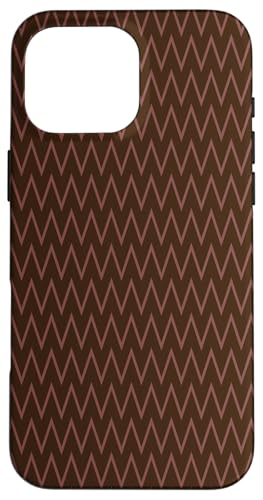 Niedliches, braunes Chevron-Muster Hülle für iPhone 16 Pro Max Niedliches, braunes Chevron-Muster Hülle für iPhone 16 Pro Max von Adore Cute Designs
